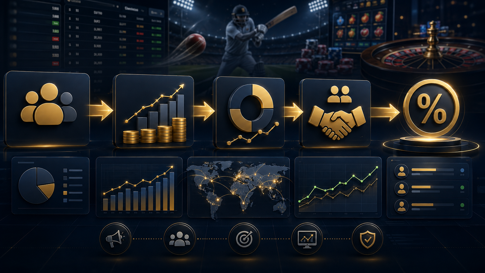 Revenue share affiliate illustration